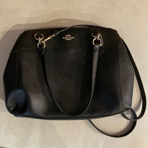 Black Coach Purse with Gold details